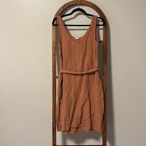 Eve gravel 100% linen dress